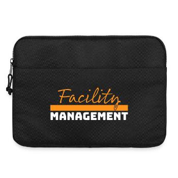 Tshirt Facility Management orange weiss - Laptoptasche 15" - Schwarz - Vorne