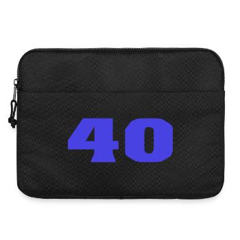 40. 40 JAHRE. 40-JÄHRIGES JUBILÄUM. 40-JÄHRIGES JUBILÄUM. - Laptoptasche 15" - Schwarz - Vorne