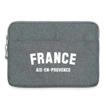 AIX EN PROVENCE France - Sacoche pour ordinateur portable 15 pouces - gris chiné - Devant