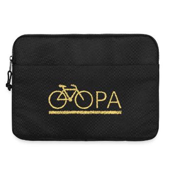bester Opa Fahrrad Mountainbike Radeln Kritzeln - Laptoptasche 15" - Schwarz - Vorne