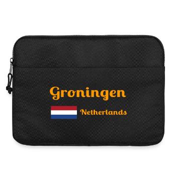 Groningen Niederlande - Stilvolle Drucke - Laptoptasche 15" - Schwarz - Vorne