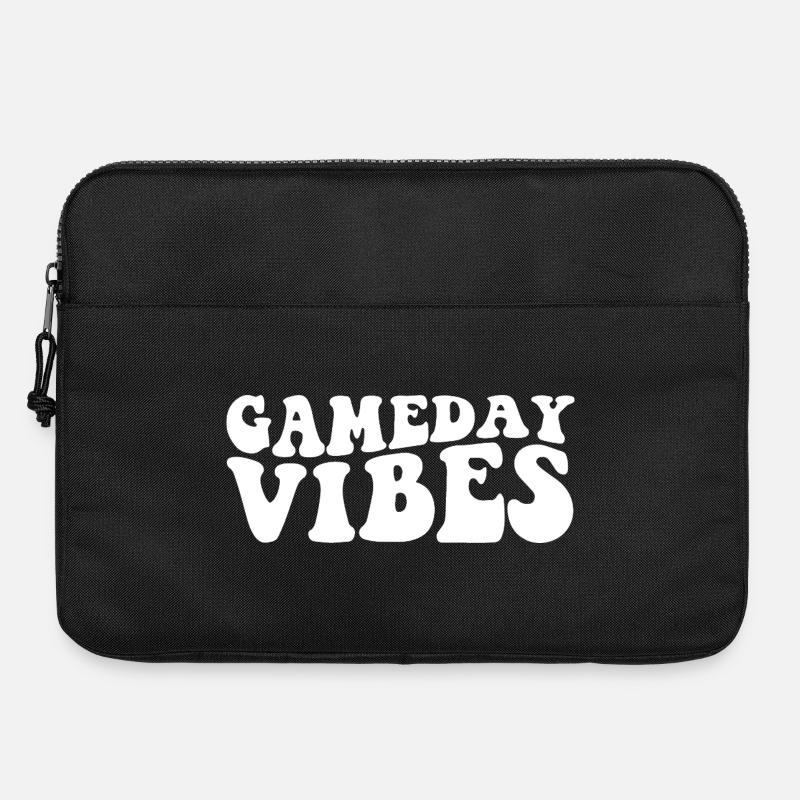 Style enthousiaste de l’ambiance du jour de match - Sacoche pour ordinateur portable 15 pouces - noir