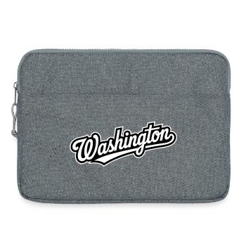 Washington – Souvenir-Design des US-Bundesstaates - Laptoptasche 15" - Grau meliert - Vorne