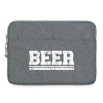 Trendy Beer Art Design for T-Shirts - Laptop bag 15" - heather grey - Front