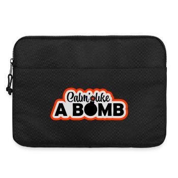 Calme comme une bombe Paradoxe Ironie Humour Blague explosive - Sacoche pour ordinateur portable 15 pouces - noir - Devant