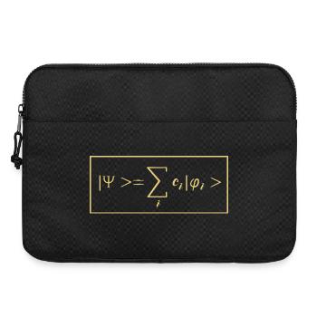 Quantenphysik Quanten Physik Quantensprung - Laptoptasche 15" - Schwarz - Vorne