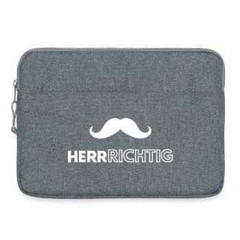 I'm a man - Laptop bag 15" - heather grey - Front