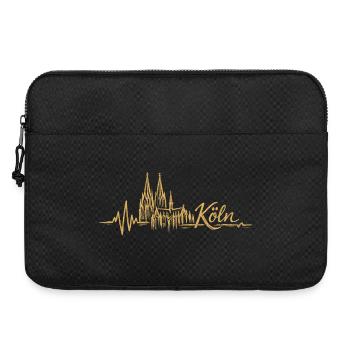 Cologne Skyline Heartbeat Cathédrale de Cologne J’adore Cologne - Sacoche pour ordinateur portable 15 pouces - noir - Devant