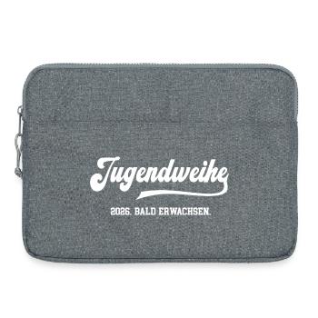 Jugendweihe 2026 Erwachsen Feier Ostdeutschland - Laptoptasche 15" - Grau meliert - Vorne