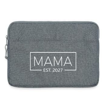 Maman fondée en 2027 Future maman en 2027 - Sacoche pour ordinateur portable 15 pouces - gris chiné - Devant