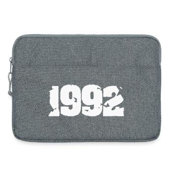 1992 Broken retro design - Laptop bag 15" - heather grey - Front