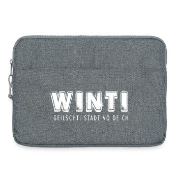 WINTI geilschti Stadt vo de CH - Laptoptasche 15" - Grau meliert - Vorne