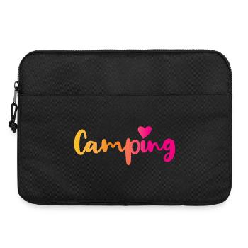 Cours de camping Coeur Rose Citation Fan Camper Outdoor - Sacoche pour ordinateur portable 15 pouces - noir - Devant
