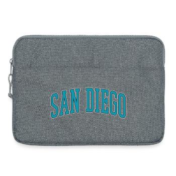 Collection de polices de caractères de blocs de San Diego - Sacoche pour ordinateur portable 15 pouces - gris chiné - Devant
