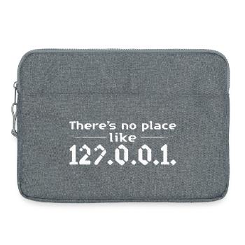 Pro Homeoffice Nerd fun no place like home - Laptoptasche 15" - Grau meliert - Vorne