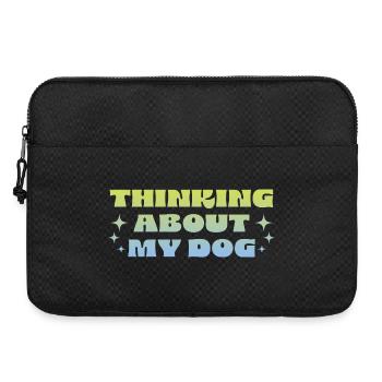 Thinking About My Dog - Laptoptasche 15" - Schwarz - Vorne