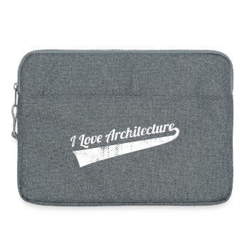 Architecture Love - Laptop bag 15" - heather grey - Front
