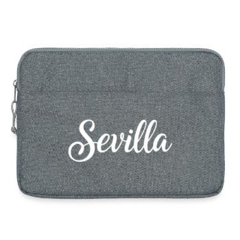 Sevilla Handlettering Script - Laptoptasche 15" - Grau meliert - Vorne