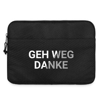 Go away, thank you - Laptop bag 15" - black - Front