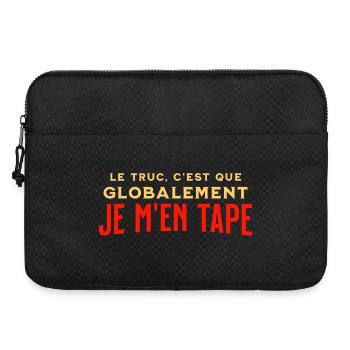 Insgesamt ist mir das egal - Laptoptasche 15" - Schwarz - Vorne
