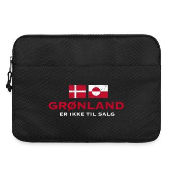 Grönländische Flagge – Solidaritätsbekundungen - Laptoptasche 15" - Schwarz - Vorne