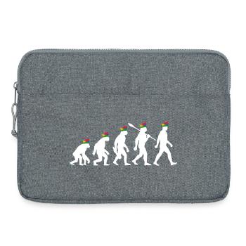 Homo Carnival | Evolution of Fools, Shrovetide - Laptop bag 15" - heather grey - Front