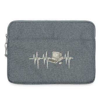 Heartbeat Computer - Laptoptasche 15" - Grau meliert - Vorne