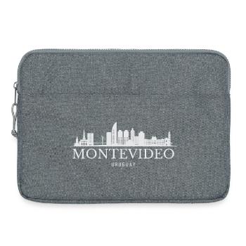 Skyline von Montevideo, Montevideo, Uruguay - Laptoptasche 15" - Grau meliert - Vorne