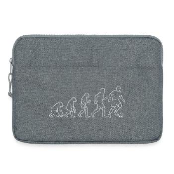 Evolution Fußball Kick Fußball Fan - Laptoptasche 15" - Grau meliert - Vorne