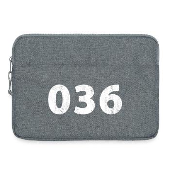 036 Almere Zeewolde - Laptoptasche 15" - Grau meliert - Vorne