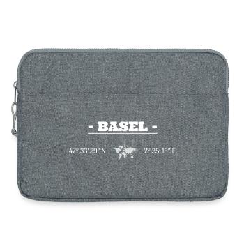 Coordonnées Bâle - Sacoche pour ordinateur portable 15 pouces - gris chiné - Devant