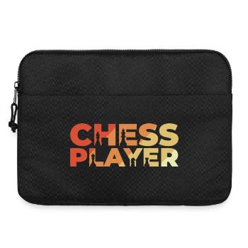 Vintage Schachspieler - Laptoptasche 15" - Schwarz - Vorne