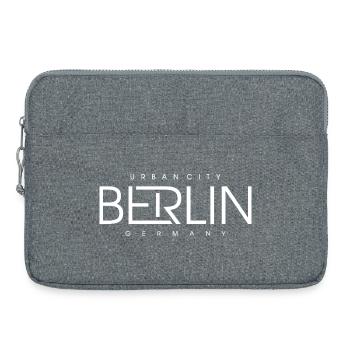 Berlin Skyline Silhouette Deutschland - Laptoptasche 15" - Grau meliert - Vorne