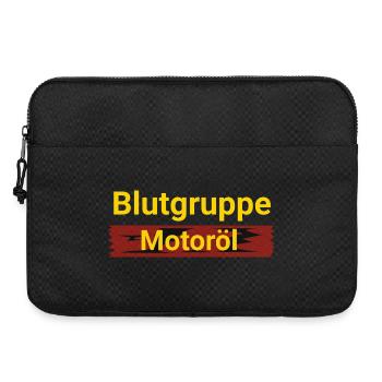 Blood type engine oil - Laptop bag 15" - black - Front