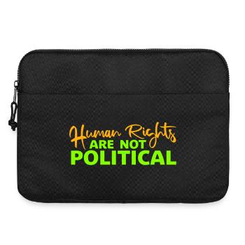 Les droits de l’homme ne sont pas politiques Logo Menschenrechte - Sacoche pour ordinateur portable 15 pouces - noir - Devant