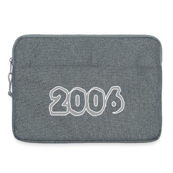 Jahreszahl 2006 - Laptoptasche 15" - Grau meliert - Vorne