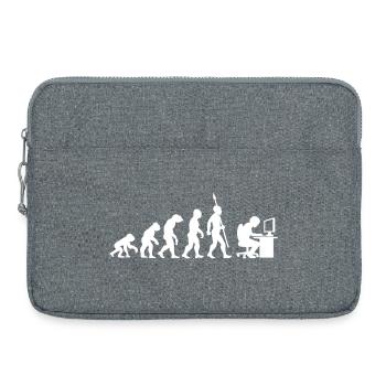 Computer PC Evolution Informatiker Programmierer - Laptoptasche 15" - Grau meliert - Vorne