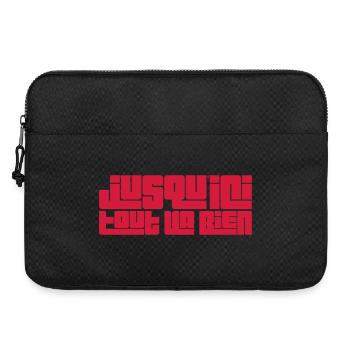 Jusqu'ici tout va bien - Sacoche pour ordinateur portable 15 pouces - noir - Devant