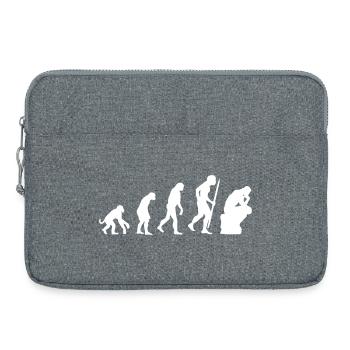 Evolution der Denker Philosophie Philosoph Lustige - Laptoptasche 15" - Grau meliert - Vorne