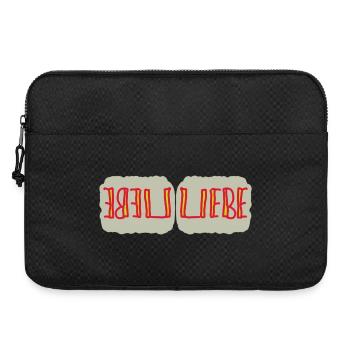 Herzliche Liebe Reflexionen - Laptoptasche 15" - Schwarz - Vorne