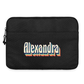 Alexandra t-shirt rétro vintage t-shirt cadeau - Sacoche pour ordinateur portable 15 pouces - noir - Devant