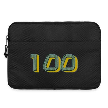 100. 100 JAHRE. 100-JÄHRIGES JUBILÄUM. GEBURTSTAG 100 - Laptoptasche 15" - Schwarz - Vorne