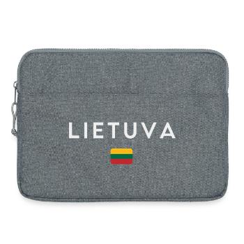 Lithuanian flag, Lithuanian pride - Laptop bag 15" - heather grey - Front