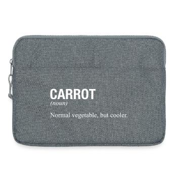 CAROTTE - Sacoche pour ordinateur portable 15 pouces - gris chiné - Devant