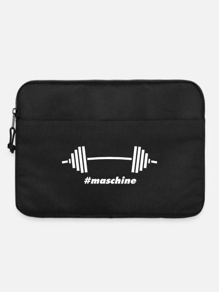 #Maschine: Power, Gewichte & Fitness - Laptoptasche 15" - Schwarz