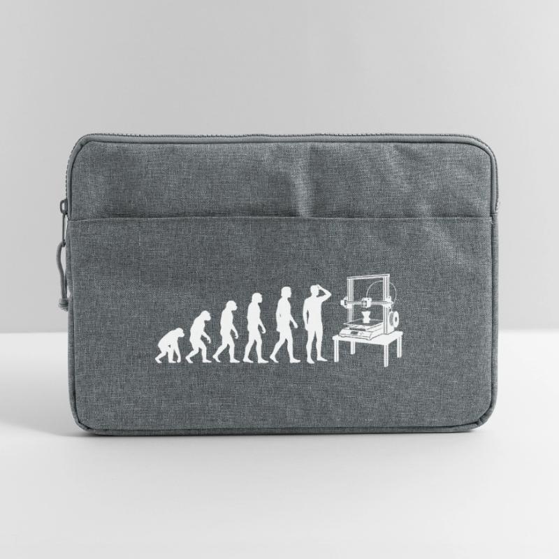 3D Printing Evolution – From Monkey to Maker Laptop bag 15"