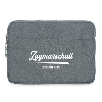 Zugmarschall Karneval 2026 Fasching Karnevalsumzug - Laptoptasche 15" - Grau meliert - Vorne
