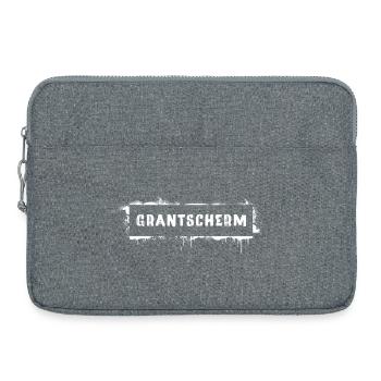 Grantscherm – Viennese dialect saying Grantig - Laptop bag 15" - heather grey - Front