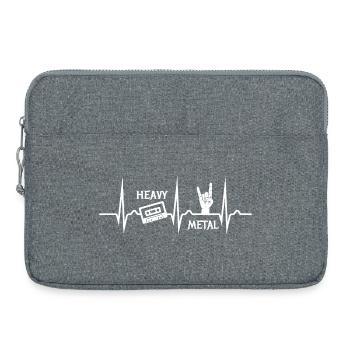 Heavy Metal Cassette ECG - Musique - Nostalgie - Sacoche pour ordinateur portable 15 pouces - gris chiné - Devant