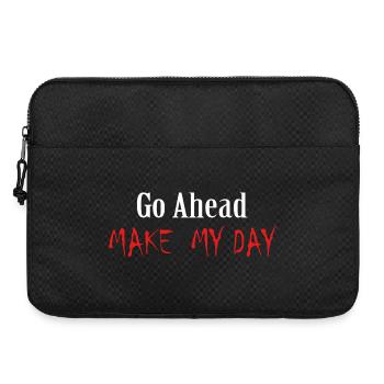 Go Ahead Make My Day Dirty Harry Clint Eastwood  - Laptop bag 15" - black - Front